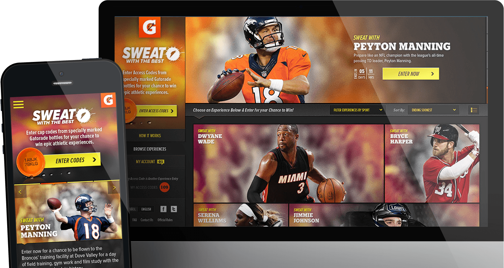 Images of the Gatorade - Sweat with the Best project