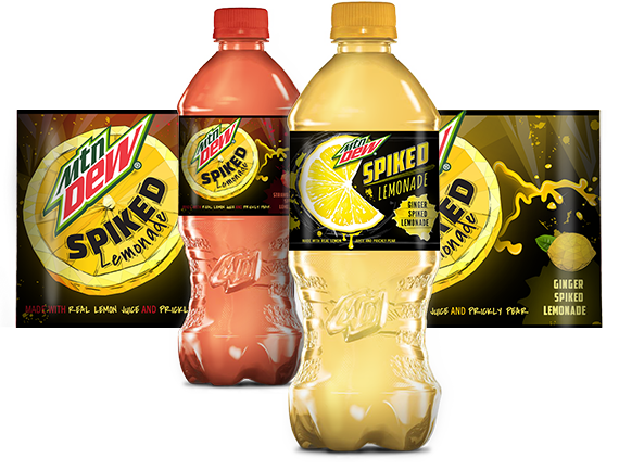 New packaging for Mtn Dew's Spiked Lemonade