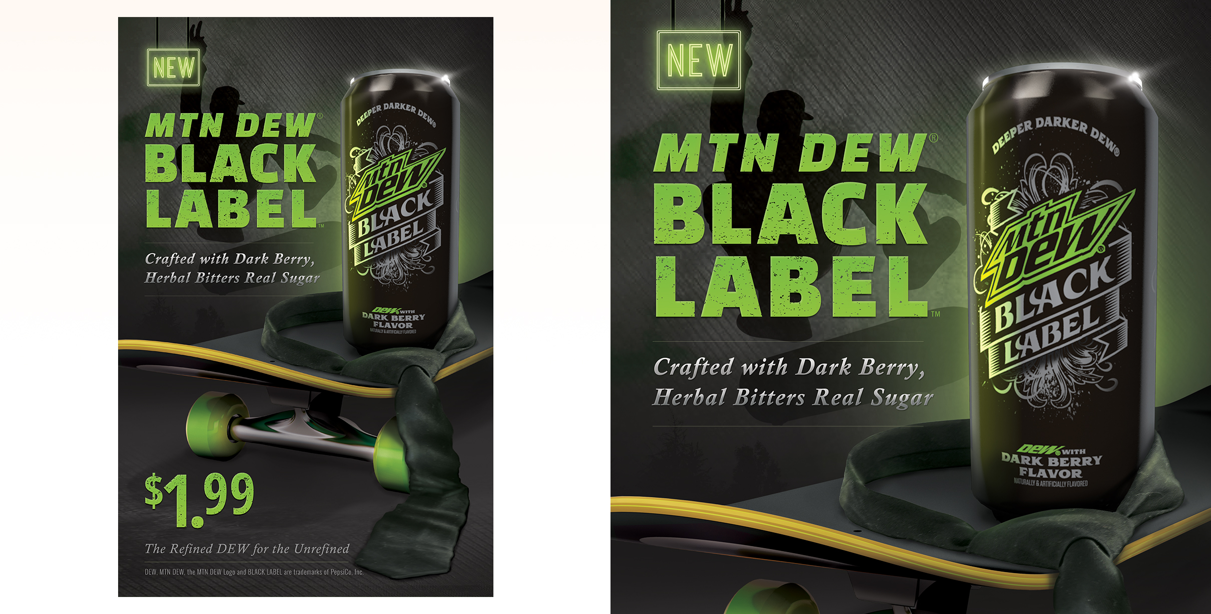 First concept for Mtn Dew Black Label